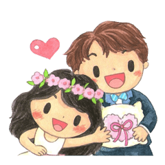 [LINEスタンプ] Sweet flower girl