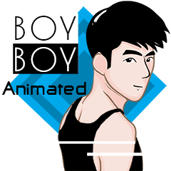 [LINEスタンプ] BOY BOY (Animated)