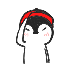 [LINEスタンプ] アカキャップペンギン