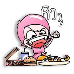 [LINEスタンプ] Milk pink