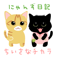 [LINEスタンプ] にゃんず日記＆ちいさなチカラ
