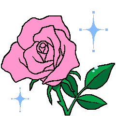 [LINEスタンプ] バラの花(2)ピンクでお礼『ありがとう』