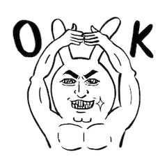 [LINEスタンプ] Expression White Rabbits