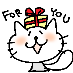 [LINEスタンプ] ふわふわしっぽねこ1