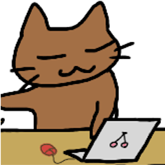 [LINEスタンプ] 茶ネコ
