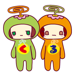 [LINEスタンプ] くくちゃんるるくん「くるくるチャンネル」