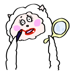 [LINEスタンプ] すっとぼけアルパカ