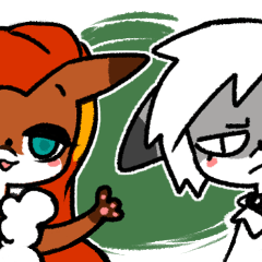 [LINEスタンプ] Amanda and Hobart