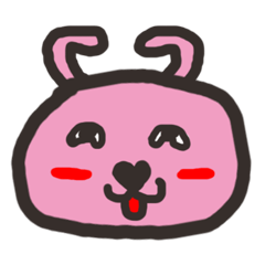 [LINEスタンプ] Pinky rabbit rabbit